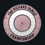 Dartboard för anpassningsbar Family Namn Personlig Darttavla<br><div class="desc">Dartboard Namn Personlig i anpassningsbar Family Lägg till en familj i namn och skapa din personlig familj namn dartboard. Klicka på ANPASSA om du vill ändra texten färg eller på färgerna. Du kan ÖVERFÖRA DESIGN på andra Zazzle-produkter och justera den så att den passar de flesta Zazzle-objekt. StandardStudio-design görs i...</div>