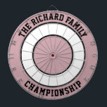 Dartboard för anpassningsbar Family Namn Personlig Darttavla<br><div class="desc">Dartboard Namn Personlig i anpassningsbar Family Lägg till en familj i namn och skapa din personlig familj namn dartboard. Klicka på ANPASSA om du vill ändra texten färg eller på färgerna. Du kan ÖVERFÖRA DESIGN på andra Zazzle-produkter och justera den så att den passar de flesta Zazzle-objekt. StandardStudio-design görs i...</div>