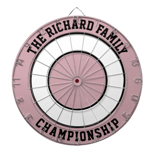 Dartboard för anpassningsbar Family Namn Personlig Darttavla (Framsidan)