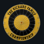 Dartboard för anpassningsbar Family Namn Personlig Darttavla<br><div class="desc">Dartboard Namn Personlig i anpassningsbar Family Lägg till en familj i namn och skapa din personlig familj namn dartboard. Klicka på ANPASSA om du vill ändra texten färg eller på färgerna. Du kan ÖVERFÖRA DESIGN på andra Zazzle-produkter och justera den så att den passar de flesta Zazzle-objekt. StandardStudio-design görs i...</div>