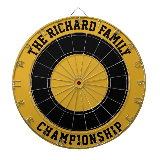 Dartboard för anpassningsbar Family Namn Personlig Darttavla (Framsidan)