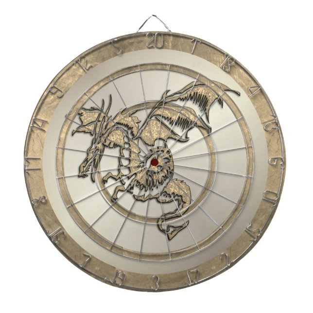 Dartboard för guld Dragon Regulation (Dartboard) Piltavla (Framsidan)