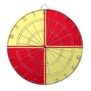 Dartboard för gult och röd Anpassningsbar Darttavla
