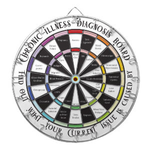 Dartboard för kronisk Sjukdom-diagnostik Darttavla