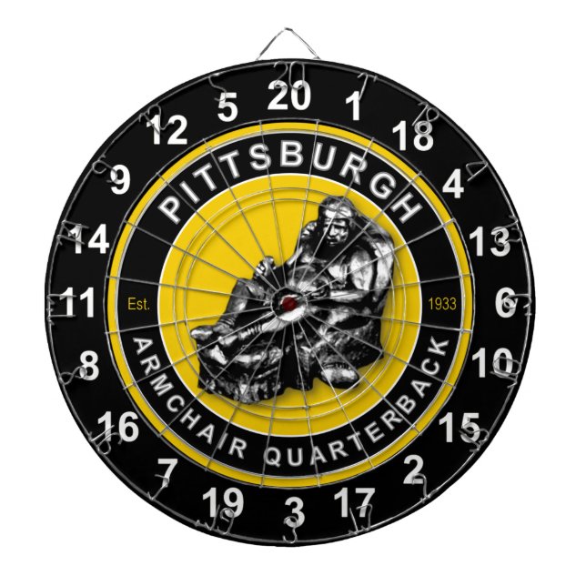 Dartboard-fotboll i fotboll i Pittsburgh Darttavla (Framsidan)