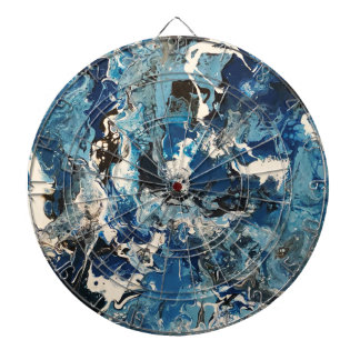 Dartboard i Modern Blue Art Darttavla