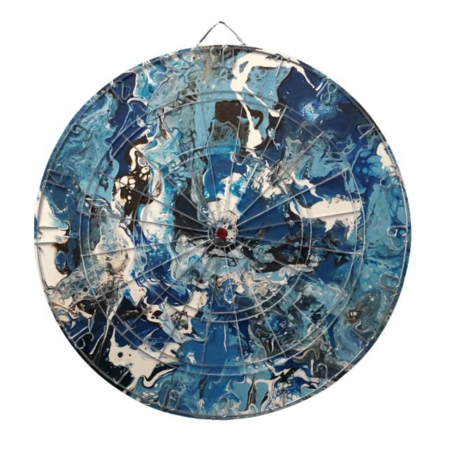 Dartboard i Modern Blue Art Darttavla (Framsidan)