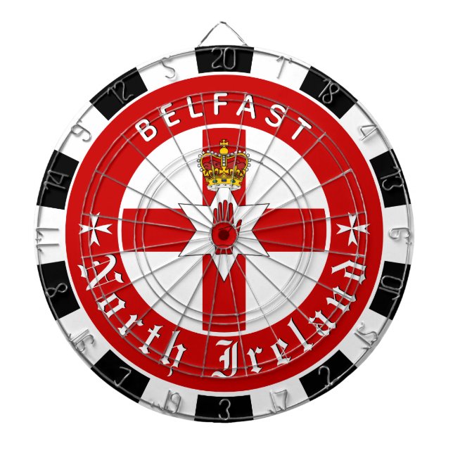 Dartboard i Nordirland, Ulster Flagga darts / matc Darttavla (Framsidan)