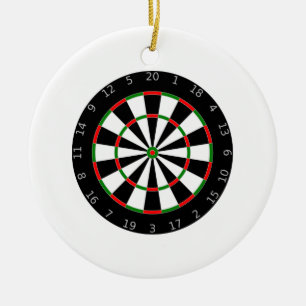 Dartboard Julgransprydnad Keramik