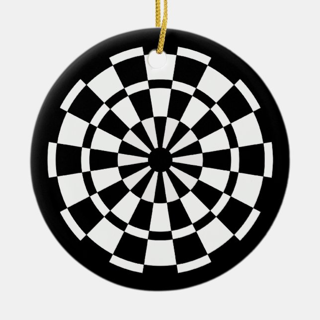 Dartboard Julgransprydnad Keramik (Framsidan)