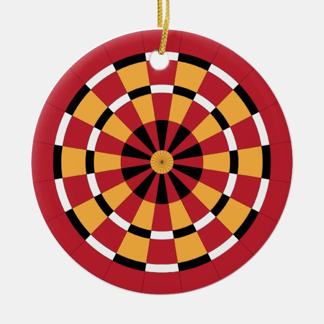 Dartboard Julgransprydnad Keramik (Framsidan)