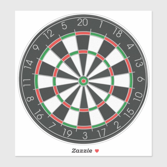 Dartboard Klistermärken (Ark)