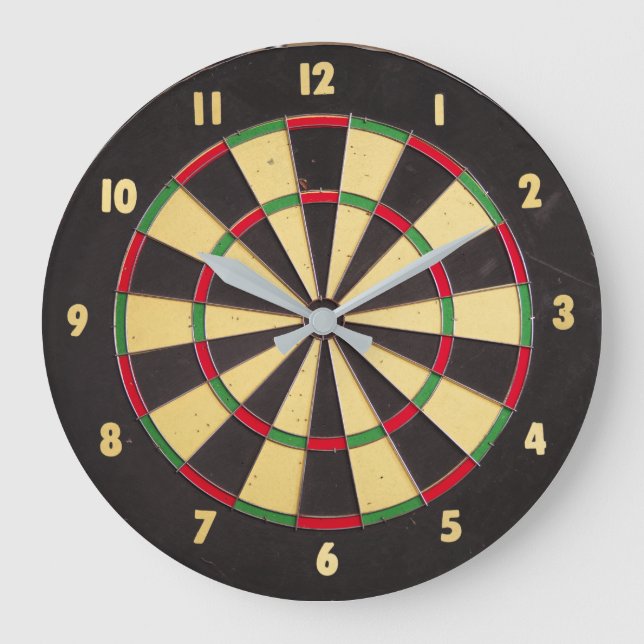 Dartboard-klocka Stor Klocka (Framsida)