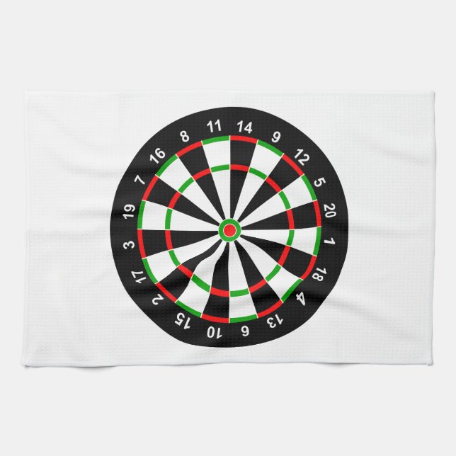Dartboard Kökshandduk (Horisontell)