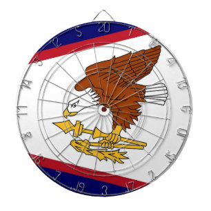 Dartboard med amerikanska Samoas Flagga Piltavla
