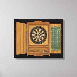 Dartboard med Cricket Scoring Canvastryck