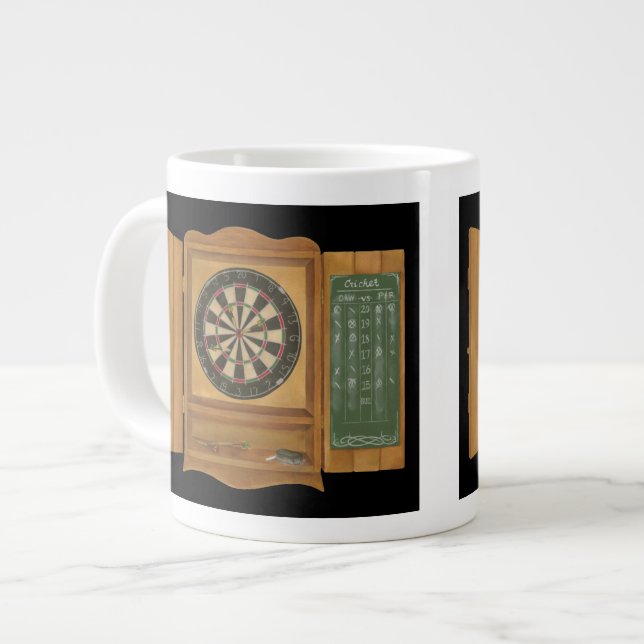 Dartboard med Cricket Scoring Jumbo Mugg (Framsida vänster)