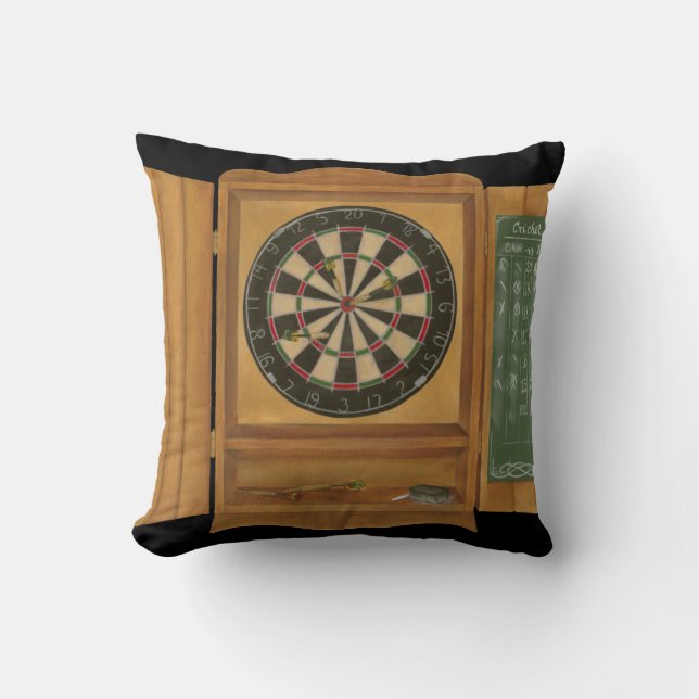 Dartboard med Cricket Scoring Kudde (Framsida)