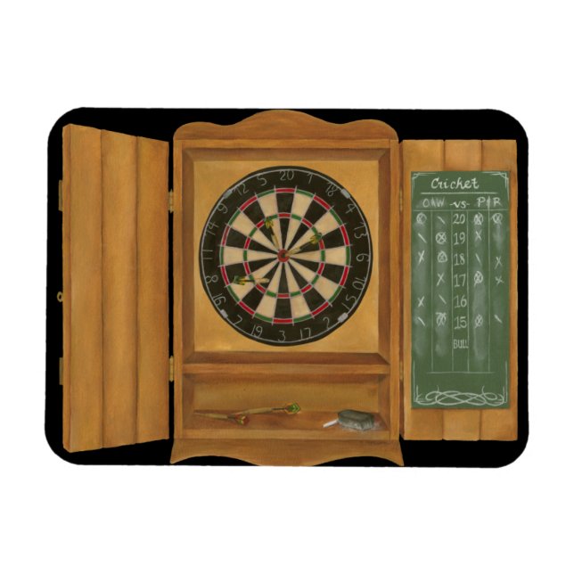 Dartboard med Cricket Scoring Magnet (Horisontell)
