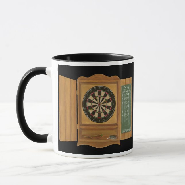 Dartboard med Cricket Scoring Mugg (Vänster)