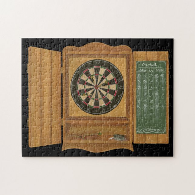 Dartboard med Cricket Scoring Pussel (Horisontell)