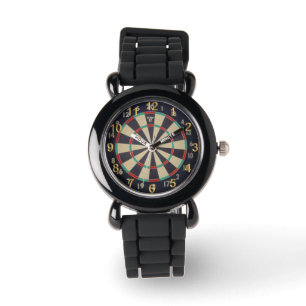 Dartboard med dyster i Bullseye, Armbandsur