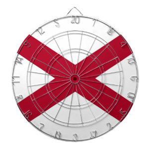 Dartboard med Flagga av Alabama Piltavla