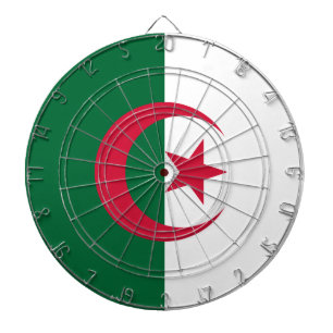 Dartboard med Flagga av Algeriet Darttavla