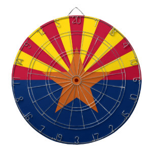 Dartboard med Flagga av Arizona, USA Piltavla