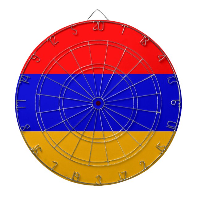 Dartboard med Flagga av Armenien Darttavla (Framsidan)