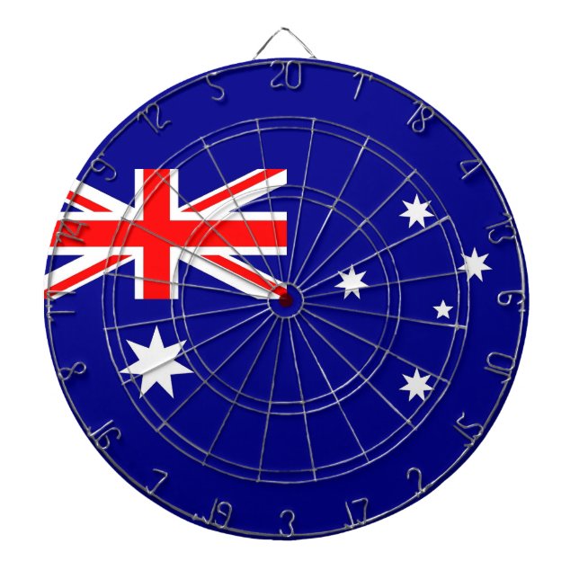 Dartboard med Flagga av Australien Piltavla (Framsidan)