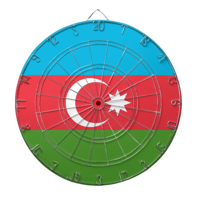Dartboard med Flagga av Azerbajdzjan Darttavla (Framsidan)
