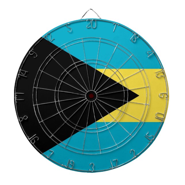 Dartboard med Flagga av Bahamas Darttavla (Framsidan)
