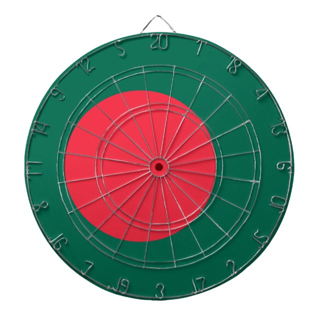 Dartboard med Flagga av Bangladesh Darttavla (Framsidan)