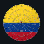 Dartboard med Flagga av Colombia Darttavla<br><div class="desc">Lägg till en unik fläck i ditt spelrum med vår exklusiv ritbord med flagga Colombia! Den här ritytan är uppgjord med stor noggrannhet, och är mer än bara ett speltillbehör. Den är ett firande i Colombias pulserande kultur och arv. Den påfallande utformningen visningar den koniska colombianska flagga, skapar denna rityta...</div>