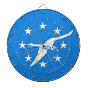 Dartboard med Flagga av Corpus Christi City, USA Darttavla