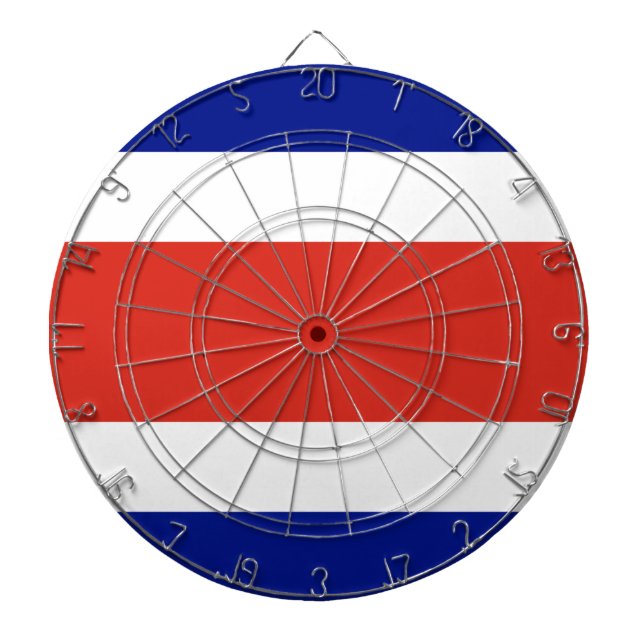 Dartboard med Flagga av Costa Rica Darttavla (Framsidan)