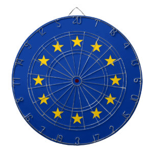 Dartboard med Flagga av Europeiska unionen Darttavla