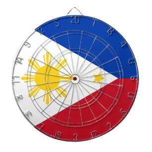 Dartboard med Flagga av Filippinerna Darttavla
