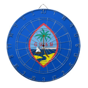 Dartboard med Flagga av Guam, USA Piltavla