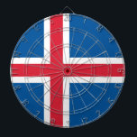 Dartboard med Flagga av Island Darttavla<br><div class="desc">Lägg till en unik beröring i ditt spelrum med vår patriotiska Dartboard med Islandets Flagga! Denna högkvalitativa rityta är inte bara ett funktionsdugligt spel biet utan också en vacker visning av det isländska pridet. Den vibrerande designen visar den isländska flagga och gör din ritbord till en bedövande konversationsstart. Vare sig...</div>