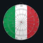 Dartboard med Flagga av Italien Piltavla<br><div class="desc">Förbättra ditt spelrum med vår snyggt ritbord med flagga Italien! Denna tavla, som är uppgjord med stor uppmärksamhet på detaljer, firar Italiens rik kulturarv. Utformningen visar stolt de ikoniska trifärgerna grönt, vit och röd, som symboliserar Italiens enhet, hopp och kärlek. Vare sig du leker med vänner eller siktar på bullseögat...</div>