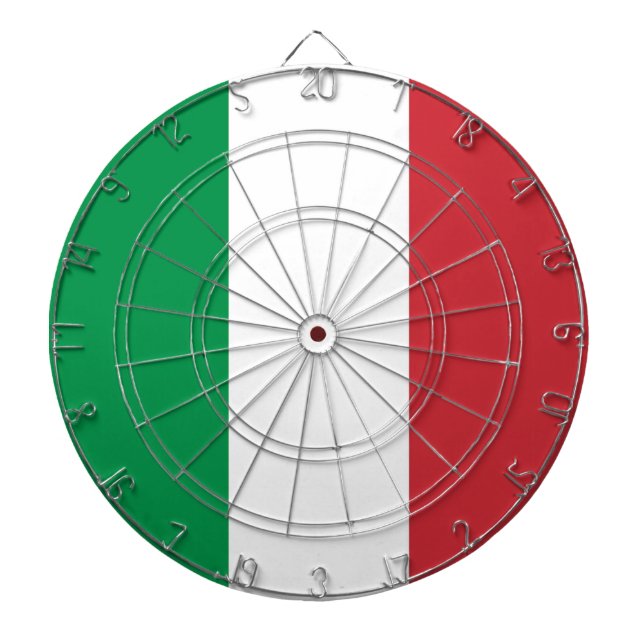 Dartboard med Flagga av Italien Piltavla (Framsidan)