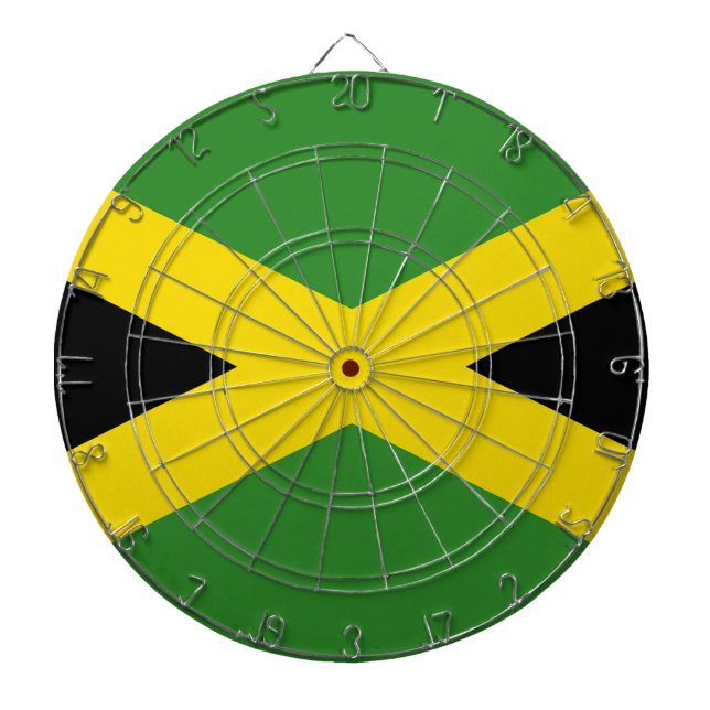 Dartboard med Flagga av Jamaica Darttavla (Framsidan)