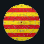 Dartboard med Flagga av Katalonien, Spanien Darttavla<br><div class="desc">Lägg till lite katalanskt pride i ditt spelrum med vår exklusiv ritbord med flagga Katalonien, Spanien! Den här ritytan är utformad med stor noggrannhet och är mer än bara en roligt-pastime - den är en hyllning till Kataloniens rik- och kulturarv. Den ikoniska senyerautformningen visas djärvt och förvandlar en traditionell rityta...</div>