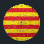Dartboard med Flagga av Katalonien, Spanien Darttavla<br><div class="desc">Lägg till lite katalanskt pride i ditt spelrum med vår exklusiv ritbord med flagga Katalonien, Spanien! Den här ritytan är utformad med stor noggrannhet och är mer än bara en roligt-pastime - den är en hyllning till Kataloniens rik- och kulturarv. Den ikoniska senyerautformningen visas djärvt och förvandlar en traditionell rityta...</div>