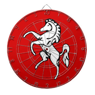 Dartboard med Flagga av Kent, England Darttavla