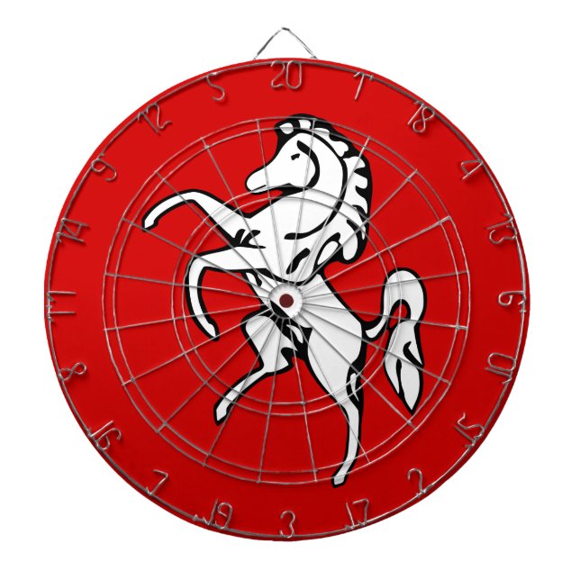 Dartboard med Flagga av Kent, England Darttavla (Framsidan)