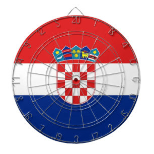 Dartboard med Flagga av Kroatien Piltavla