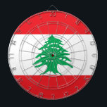 Dartboard med Flagga av Libanon Piltavla<br><div class="desc">Lägg till en unik fläck i ditt spelrum med vår exklusiv dartboard med flagga Libanon! Den här ritytan är uppgjord med stor noggrannhet och är mer än bara en rekreationsfråga. Den är en firande i Libanons pulserande kultur och arv. Den slående designen visar tydligt den ikoniska libanesiska flagga, skapar den...</div>